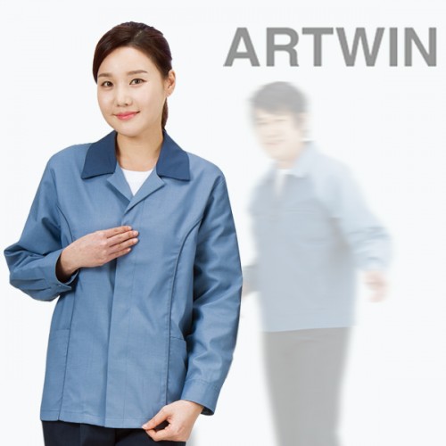 아트윈 W-01 여성가운 작업복 근무복 단체복 유니폼