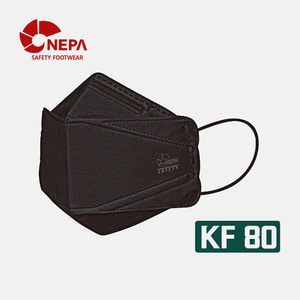 네파 KF80 황사마스크 블랙 25p NB-X01